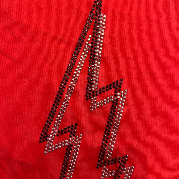 Zadig&Voltaire Crystal Bolt Button Henley Shirt - size M - Picture 5 of 8